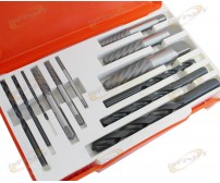 12 PC RIGID SCREW EXTRACTOR SET DRILL EASY OUT HAND TOOL